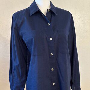 Liz Claiborne (Liz Sport). Vintage. Oversized Top – Navy
